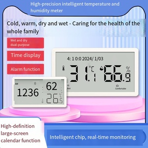 Máy đo độ ẩm và nhiệt độ kỹ thuật số Xiuda <span class=keywords><strong>2025</strong></span>, sử dụng pin, có thể xem giờ, hỗ trợ trẻ em học tập - Product Image 4