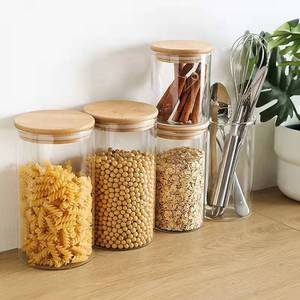 DAJI HYDRO <strong>2025</strong> Large Capacity Eco-Friendly Classic Glass Jar Wood Lid Microwaveable Food <strong>Storage</strong> <strong>Container</strong> Stackable Design - Product Image 6