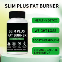 Tablet Pembakar Lemak Natural Slim Plus untuk Dewasa, Efektif & Cepat Menurunkan Berat Badan, Tablet Teh Hijau untuk Kesehatan & Pelangsingan
