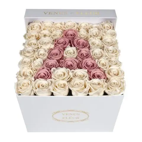 Handmade preserved flower paper box cajas d rosas. preservadas 2023 preserved roses with customizable box