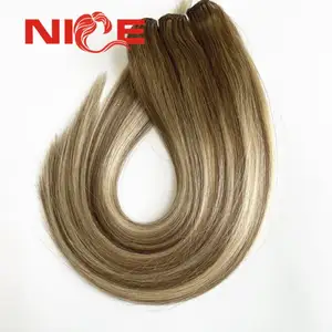 Balyage weavess Cabel Qingdao Thick Russian Remy Bundles Indian Intact Virgin Toupee Topper Human Hair 2 Time Weft