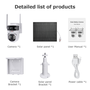 Sectec 4G 3K 6MP ống kính kép xem kép năng lượng mặt trời Máy ảnh PIR Mạng năng lượng mặt trời Pin PTZ <span class=keywords><strong>camera</strong></span> an ninh máy ảnh UBOX ứng dụng - Product Image 6