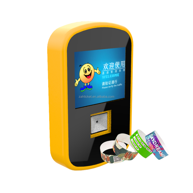 Solution Provider RFID Reader Token Acceptor 7 Inch LCD Display with Checking Tickets Ticketing Machine for Stadium