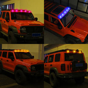 Nuova luce solare LED di navigazione RGB colore tetto a distanza per auto camion SUV luce di marcatura lampada con Design cromato - Product Image 6