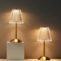 Lampes de table LED modernes à barre tactile, décoratives, à intensité variable, sans fil, rechargeables sur batterie, pour restaurant