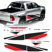 Ensemble de 7 pièces universelles pour pick-up, vinyle et PVC imperméables, design luxueux, accessoires de décoration extérieure pour portières de voiture
