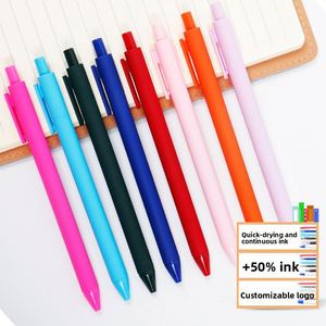 23 Macaroon Gel <b>Pen</b> 0.5mm Writing Width Customizable Logo Promotional Advertising <b>Pens</b> Uv Printing Solid Color Options - Product Image 3