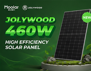 Panneau solaire Jolywood 460W haute efficacité, cellules 182 mm, technologie PERC, stock européen, haute efficacité - Product Image 1