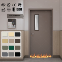 Porte coupe-feu américaine personnalisée Porte de salle de classe pour salle d'hôpital Porte de salle de classe intérieure commerciale 20 45 60 Mins Portes coupe-feu avec verre