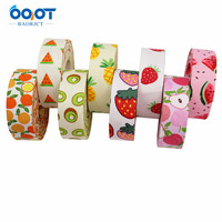 Motif de fruits, bande de tissu pressé, bandeau, ruban tissé, accessoire de cheveux d'arc fait à la main, matériel de pince à cheveux, accessoires, ruban