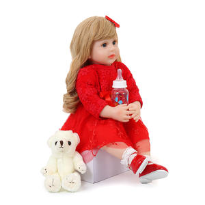 Muñeca Bebé <span class=keywords><strong>Reborn</strong></span> de 60 cm, Cuerpo de Algodón, Silicona y Vinilo, Muñeca Realista, Juguete de Bebé <span class=keywords><strong>Reborn</strong></span>, Regalo de Cumpleaños y Navidad para Niños - Product Image 2