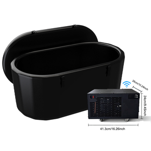 ICEMEND OEM ODM Inflatable Cold Plunge Tub Ice Bath Barrel with Smart WiFi Control 0.3HP <b>Water</b> Chiller Optional - Product Image 1