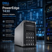 Servidor en Torre Dell T430 al por Mayor, Chasis de 2 Sockets, Solución de Almacenamiento SAS SATA de 8-16 Bahías, Servidor en Torre de Red