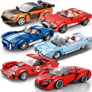 Meilleures ventes transfrontalières : Modèle de voiture de sport de champion de course compatible avec les voitures à huit grilles, en blocs de construction en plastique ABS de petite taille, 14 - Product Image 3