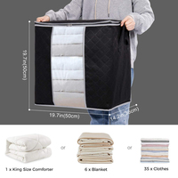Organisateur de rangement de placard Cube, sacs de rangement divers pour vêtements avec grande fenêtre transparente