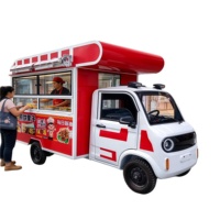 Système d'entrepreneuriat mobile tout-en-un : Food Truck Orange Bleu en Acier Inoxydable, Conception Personnalisée, Suivi GPS