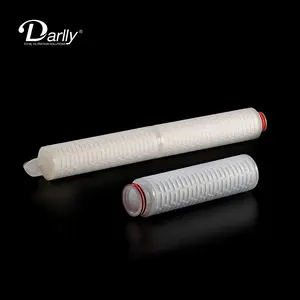 hydrophobic PTFE membrane pleated solvent filter cartridge for gas air fermentation tank and storage tank breathers