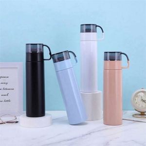 Vaso Térmico de Acero Inoxidable, Botella de Viaje con Aislamiento de Doble Pared y Tapa, Diseño Minimalista, Retención Térmica de 24 Horas - Product Image 1