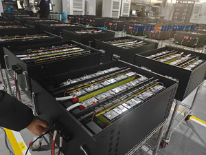 แบตเตอรี่ลิเธียมโซลาร์ 24v 200ah ระบบกักเก็บพลังงานภายในบ้าน แบตเตอรี่ลิเธียมกักเก็บพลังงานแสงอาทิตย์ 100Ah 48v - Product Image 2