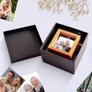 Christmas Gift POD DIY Gift <strong>Box</strong> Custom Glowing Hand-Crank Flip Photo Book Camera <strong>Memorial</strong> <strong>Keepsake</strong> Gift - Product Image 2