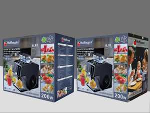 Machine à glace Hoffmans <span class=keywords><strong>la</strong></span> plus vendue sur le marché africain, glace instantanée <span class=keywords><strong>en</strong></span> 30 secondes, réservoir de 0,8 L, design noir et argent - Product Image 4