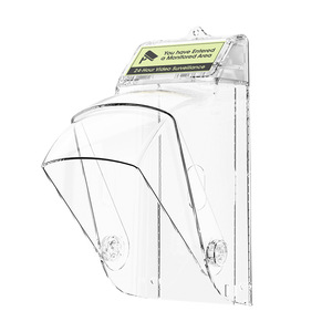Timbre de video para interiores y exteriores con cubierta grande impermeable, botón de llamada transparente a prueba de lluvia y polvo, caja a prueba de salpicaduras - Product Image 2