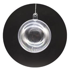 Decorazione Natalizia, Sfera Trasparente Apribile in Acrilico, Palla di Plastica Trasparente, Giocattolo Decorativo - Product Image 1