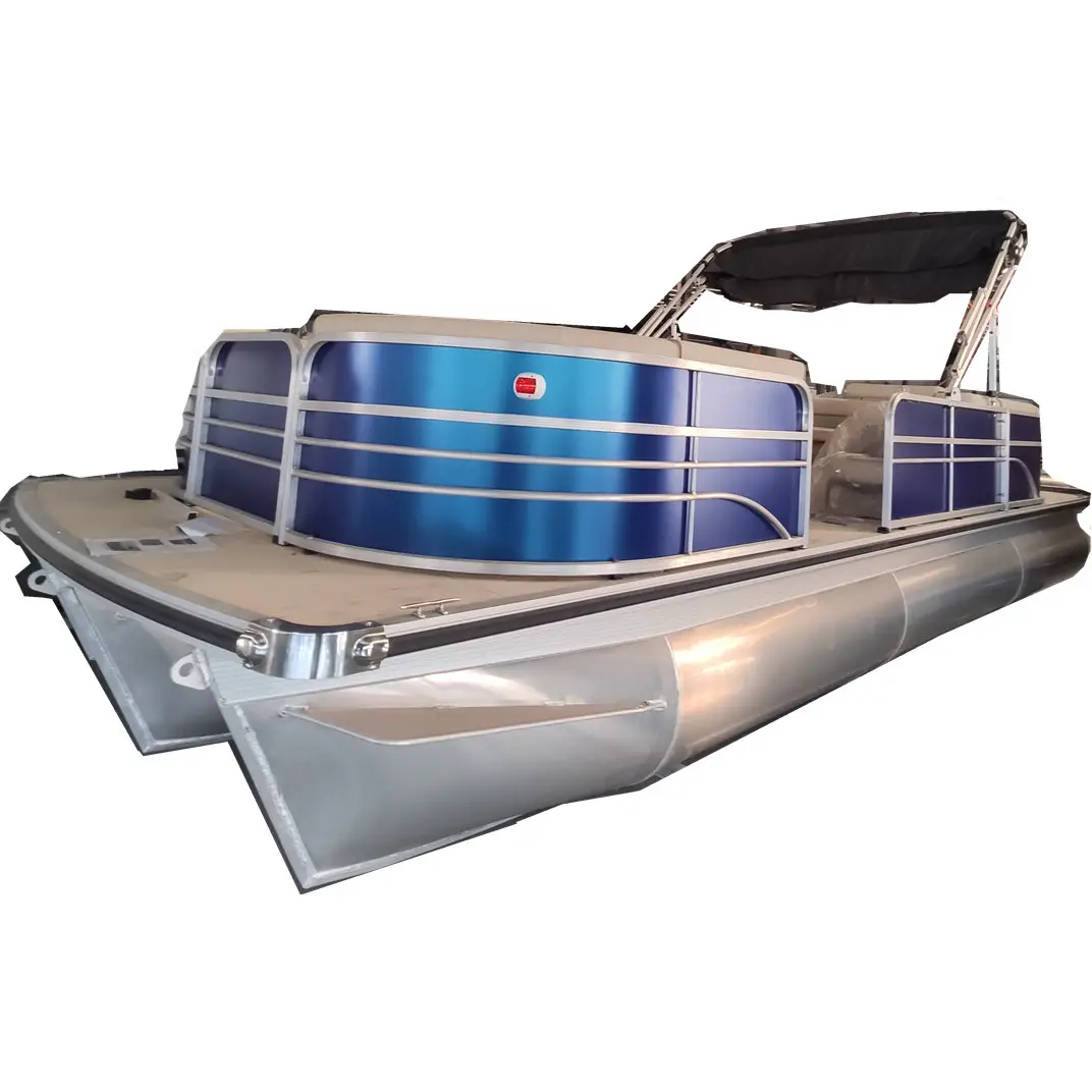 Allsea 25ft aluminum welded luxury customized fence leisure entertainment party pontoon boats