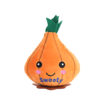 Peluche d'oignon mignonne, jouet en peluche de légume Kawaii avec broderie « Sweety », coussin en peluche d'oignon doux de dessin animé, cadeau de décoration pour la maison des enfants