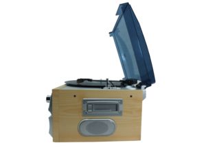 Tourne-disque rétro noir <span class=keywords><strong>dernier</strong></span> modèle avec haut-parleur et lecteur <span class=keywords><strong>CD</strong></span> - Product Image 6