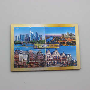 Imán de Refrigerador de Aluminio con Diseño de <span class=keywords><strong>Frankfurt</strong></span>, Alemania, Recuerdo - Product Image 2