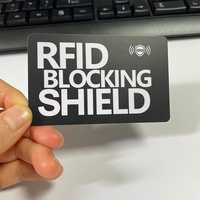 Carte de blocage RFID bancaire en PVC personnalisée 13,56 MHz anti-piratage, anti-skimming, sécurisée pour les paiements
