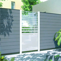 Clôture moderne écologique en WPC pour la confidentialité et la sécurité du jardin Clôture extérieure durable facile à installer