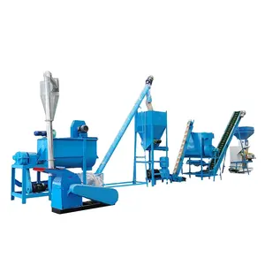 Pig Feed Production Line/Cow and Sheep Feed Pellet Machine/Soybean Corn Grass Mixed Feed Pellet Processing Equipment