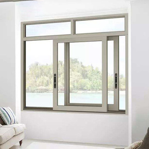 Fenêtre coulissante en aluminium à <span class=keywords><strong>double</strong></span> <span class=keywords><strong>vitrage</strong></span> haute performance avec moustiquaire pour les maisons australiennes - Product Image 1