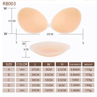 Soutien-gorge adhésif invisible écologique pour femme, coussinets confortables pour accessoires de lingerie