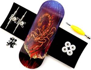 Custom Design Mini Wooden Fingerboard Board Wood Skateboard Toy Fingerboard - Product Image 4