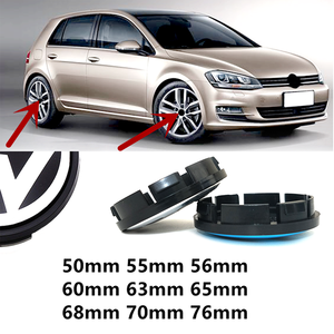 Tapas de Centro de Rueda de Coche de 55mm, 56mm, 65mm, 70mm, 76mm para VW Jetta MK5 <span class=keywords><strong>Golf</strong></span> Passat Estilo 3B7601171 7L6601149B 1J0601171 - Product Image 1