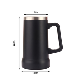 Taza de pinta de acero inoxidable de Metal de etiqueta privada para cerveza fría vino personalizado Stanly Acero inoxidable cerveza Stein con asa - Product Image 2