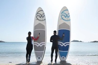 Planche à pagaie gonflable en PVC SUP, planche de ski nautique, planche à roulettes aquatiques, couleur classique, ensemble complet d'accessoires, adulte