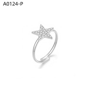 แหวนแฟชั่นประดับเซอร์โคเนีย A0124 สำหรับผู้หญิง เครื่องประดับคุณภาพสูง - Product Image 1