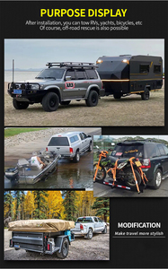 Barre de remorquage pour Toyota Prado, crochet de remorquage en acier pour <span class=keywords><strong>caravane</strong></span>, pare-chocs arrière, pièces tout-terrain, accessoires de remorquage pour véhicule - Product Image 5