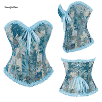 Disponible en 3 couleurs, Lingerie sexy pour femme, Bustier gainant rétro en dentelle, maintien ferme, grande taille, avec 6 broches, effet compressif pour la poitrine