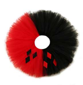 Halloween Personality Kids Costume Superhero <span class=keywords><strong>Quinn</strong></span> gonna Tutu rossa e nera per bambina - Product Image 3