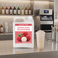 Konsentrat Jus Leci HENGZHI 2.5KG Perasa Minuman Basis Teh Buah untuk Bubble Tea, Persediaan untuk Minuman Kafe, Smoothie, dan Dessert