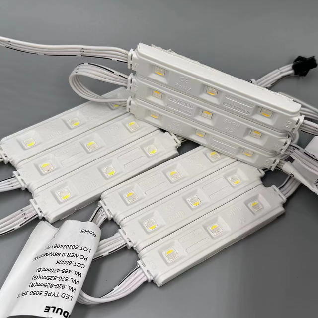 SPI Control Full Color SMD5050 Injection LED Modules 3LEDS RGB Digital Pixel 5V 12V Waterproof Module