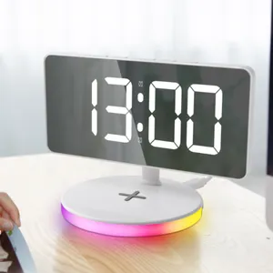 High quality LED time display vibrating pillow alarm clock for the deaf clock alarm with usb port