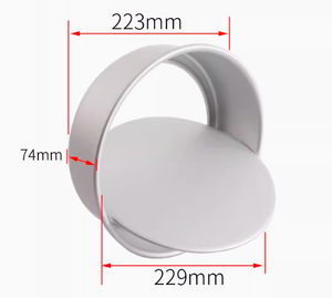 Molde de gasa personalizable antiadherente de 9 pulgadas directo de fábrica, molde para pasteles, <span class=keywords><strong>precio</strong></span> bajo, herramienta elevada redonda para hornear - Product Image 1