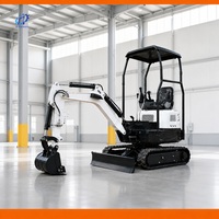 Mini-excavatrice à chenilles 1 tonne, 1,2 tonne, 1,8 tonne avec joystick de commande, moteur Kubota, lame de bulldozer, certifiée EPA CE, pour usage agricole, livraison gratuite