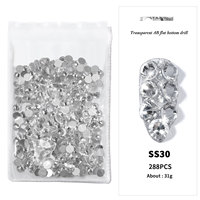 1440 pièces/sac SS3-SS40 dos plat rond cristal strass AB couleur diamants pour décorations d'ongles